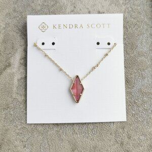 Kendra Scott Gold Raspberry Kinsley Short Necklace Genuine